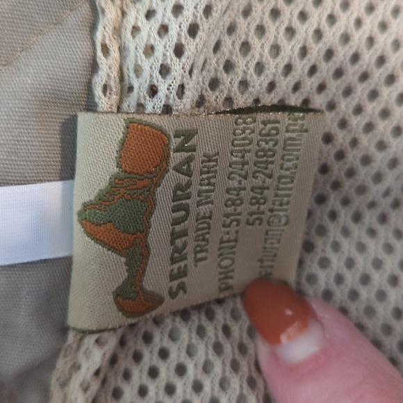 gorpcore Khaki Utility Vest with Multiple Pockets Machu Picchu Embroidered Sz M - Picture 9 of 12